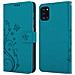 Cadorabo Custodia Compatibile Con Samsung Galaxy A31 In Blu Fiore - Coperchio Protettivo In Design Floreale Con Chiusura Magnetica, Funzione Stand E Slot Per Carte - Foto miniatura 8