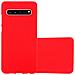 Custodia Compatibile Con Samsung Galaxy S10 5g In Frost Rosso - Coperchio Protettivo In Silicone Tpu Flessibile - Foto miniatura 1