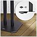 Sps1022 / 60 Supporti Per Casse Acustiche - Altoparlanti Da Terra - 60 Cm Di Altezza - Riempimento Con Sabbia - Supporto Antivibrazione - Ideale Per Impianti Hi-fi / Stereo / Home Cinema 5.1 - Foto miniatura 6