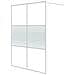 Parete Doccia Walk In Bianca 140x195 Cm Vetro Trasparente Esg - Foto miniatura 2