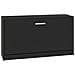 Scarpiera Nera 80x24x45 Cm In Legno Multistrato - Foto miniatura 2