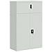 Armadio Classificatore Grigio Chiaro 90x40x145 Cm In Acciaio - Foto miniatura 2