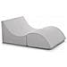 Letto Pieghevole Annabella, Pouf Trasformabile In Letto Matrimoniale, 100% Made In Italy, Pouf Trasformabile In Una Chaise Longue In Ecopelle, Cm 100x200h70, Bianco - Foto miniatura 4