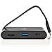 TCARF240BK replicatore di porte e docking station per laptop USB 3.2 Gen 1 (3.1 Gen 1) Type-C Nero - Foto miniatura 3