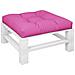 Cuscino Per Pallet Rosa 70x70x12 Cm In Tessuto - Foto miniatura 3