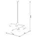 Lampadario Lemmi 6 Bianco Sl. 1206 - Moderno Lampadari Bianco 125x77x77 Cm - Foto miniatura 5