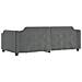 Letto Da Giorno Grigio Scuro 80x200 Cm In Tessuto - Foto miniatura 4