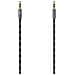 Cavo Jack 3.5 mm M /Jack 3.5 mm M, 0,75 metri, TPE, connettori dorati, spine metallo, nero - Foto miniatura 1