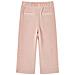 Pantaloni Per Bambini In Velluto A Coste Rosa Chiaro 116 - Foto miniatura 2