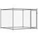 Gabbia Per Cani Con Porte Grigia 12x2x1,5 M In Acciaio Zincato - Foto miniatura 6