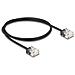 Cavo di rete RJ45 Cat. 6 UTP Ultra Slim da 1 m nero - Foto miniatura 2