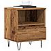 Comodino Legno Antico 40x35x50 Cm In Legno Multistrato - Foto miniatura 1