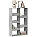 Libreria Grigio Cemento 100x33x155,5 Cm In Legno Multistrato - Foto miniatura 1
