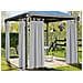Tenda Gazebo 160x270 Per Esterno Passanti Con Bottoni Springfield Springfield Grigio - Foto miniatura 1
