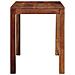 Tavolo da Pranzo 120x60x76 cm in Legno Massello di Acacia - Foto miniatura 3