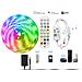 Striscia Led Rgb 30m Kit Wifi 24-tasti Con Controller Tuya, App & Controllo Vocale, Alim. 12v, 30 Led/m, Bianco, Compatibile Google E Alexa  20 Metri - Foto miniatura 6