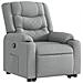 Poltrona Alzapersona Reclinabile Grigio Chiaro in Tessuto - Foto miniatura 4