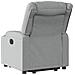 Poltrona Alzapersona Reclinabile Grigio Chiaro in Tessuto - Foto miniatura 5