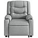Poltrona Alzapersona Reclinabile Grigio Chiaro in Tessuto - Foto miniatura 9