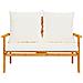 Set Salotto da Giardino 5 pz con Cuscini Legno Massello Acacia - Foto miniatura 8