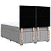 Giroletto a Molle con Materasso Grigio Chiaro 140x200cm Tessuto - Foto miniatura 8
