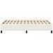 Letto a molle Crema 140 x 190 cm Tessuto in Cords - Foto miniatura 6