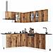 Set Mobili da Cucina 11 pz Kalmar Legno Vecchio in Truciolato - Foto miniatura 2