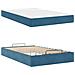 Struttura del letto con materasso Blu 140 x 190 cm Velluto - Foto miniatura 6