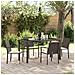 Set da Pranzo per Giardino 5 pcs Marrone Poly Rattan - Foto miniatura 2