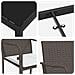 Set da Pranzo per Giardino 5 pcs Marrone Poly Rattan - Foto miniatura 9