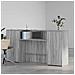 Banco Reception Grigio Sonoma 200x50x103,5 cm Legno Multistrato - Foto miniatura 3