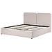 Letto Contenitore Tessuto Arbois 180 X 200 Cm Beige - Foto miniatura 4