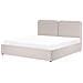 Letto Contenitore Tessuto Arbois 180 X 200 Cm Beige - Foto miniatura 5