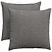 Cuscini da Divano 2 pcs Grigio chiaro 45 x 45 cm - Foto miniatura 1