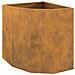 Vaso d'angolo Ruggine 45 x 45 x 50 cm acciaio corten - Foto miniatura 1