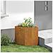 Vaso d'angolo Ruggine 45 x 45 x 50 cm acciaio corten - Foto miniatura 4