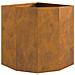 Vaso d'angolo Ruggine 45 x 45 x 50 cm acciaio corten - Foto miniatura 6