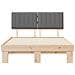 Letto con Testiera Rivestita Grigio chiaro 135 x 190 cm - Foto miniatura 5