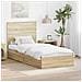 Letto con Contenitore con testiera Rovere Sonoma 90 x 200 cm - Foto miniatura 2