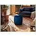 Pouf Selby Velluto Blu - Foto miniatura 1