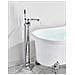 Rubinetto per vasca da bagno indipendente, Blackswan, Cascada tipo M30, modello cromato lucido, misura 98 cm - Foto miniatura 3