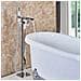 Rubinetto per vasca da bagno indipendente, Blackswan, Cascada tipo M30, modello cromato lucido, misura 98 cm - Foto miniatura 4