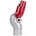 Adattatore Angolare Per Aspirapolvere Compatibile Con Dyson V7 V8 V10 V11 V15 - Regolazione 90° | Alta Qualità, Rosso-argento - Foto miniatura 3
