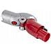 Adattatore Angolare Per Aspirapolvere Compatibile Con Dyson V7 V8 V10 V11 V15 - Regolazione 90° | Alta Qualità, Rosso-argento - Foto miniatura 4