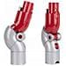 Adattatore Angolare Per Aspirapolvere Compatibile Con Dyson V7 V8 V10 V11 V15 - Regolazione 90° | Alta Qualità, Rosso-argento - Foto miniatura 1