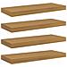 Scaffale da parete 4 pcs Beige 50 x 23 x 4 cm Legno multistrato - Foto miniatura 1