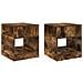 Tavolino 2 pcs Rovere fumé 40,5 x 40 x 45 cm Legno multistrato - Foto miniatura 1