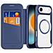 Cover con Tapa per iPhone Air - Pelle /PU, Blu, MagSafe - Foto miniatura 2