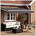 Tenda retrattile manuale con LED Antracite 3 x 2,5 m - Foto miniatura 2