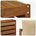 Set divani 10 pcs Naturale e Beige Legno di Acacia Massello - Foto miniatura 7